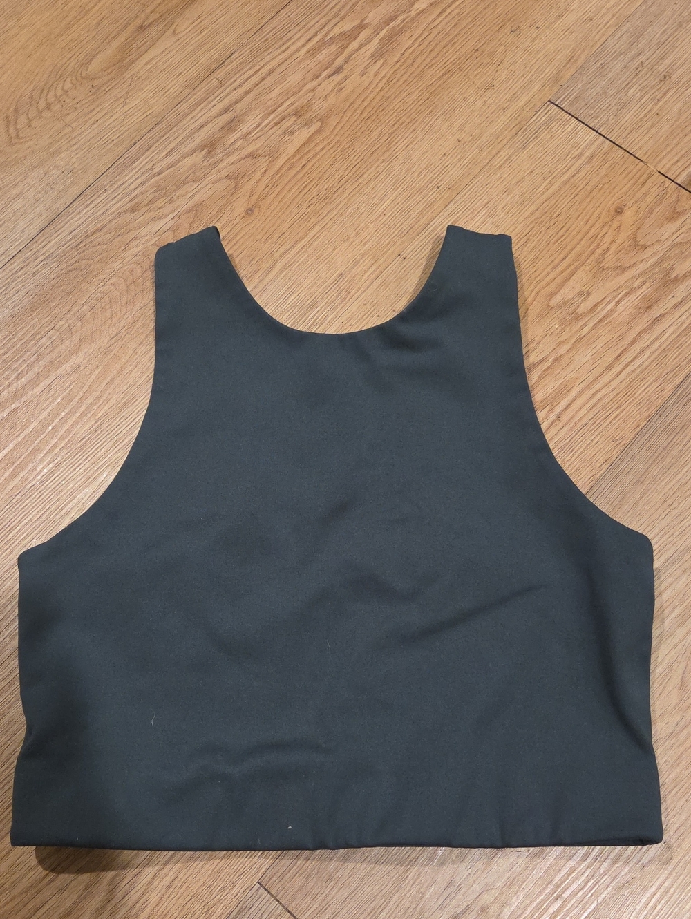 girlfriend collective Teal High Neck Sports Bra Crop